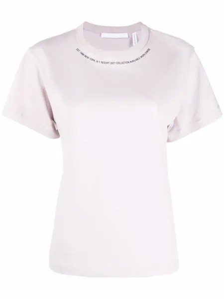 Футболка с принтом Helmut Lang, розовый