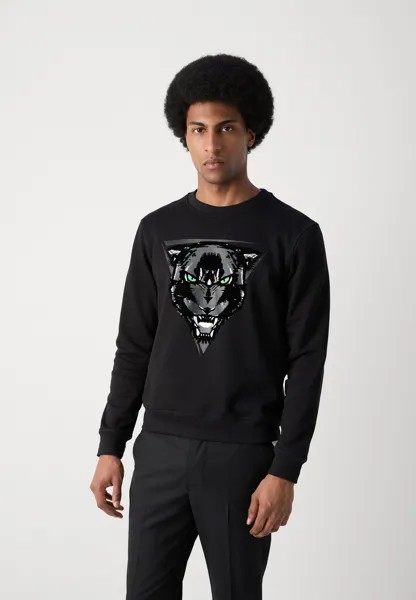 Толстовка с капюшоном REGULAR FIT WITH MATT PLASTIC AND FLOCK PRINT Antony Morato, черный