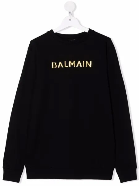 Balmain Kids толстовка с логотипом