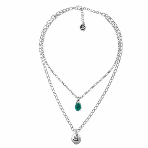 Колье Ciclon, Gadea, двойное, с муранским стеклом, CN-232828 бирюзовый