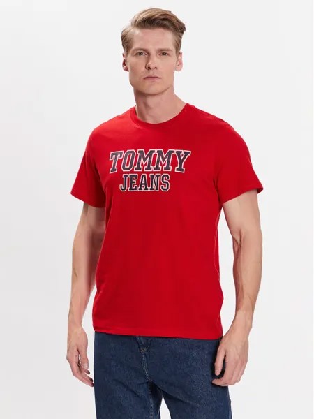 Футболка стандартного кроя Tommy Jeans, красный