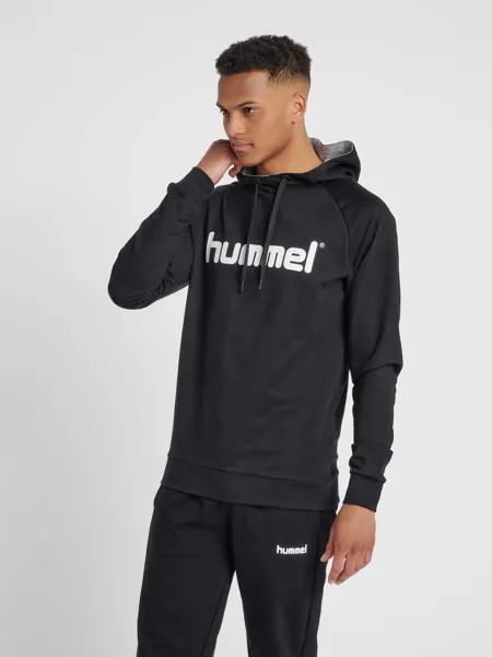 Толстовка Hummel Logo Hoodie Kapuzen Pullover HMLGO, черный