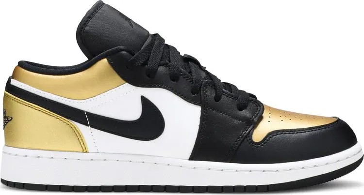 Кроссовки Air Jordan 1 Low GS Gold Toe, золотой