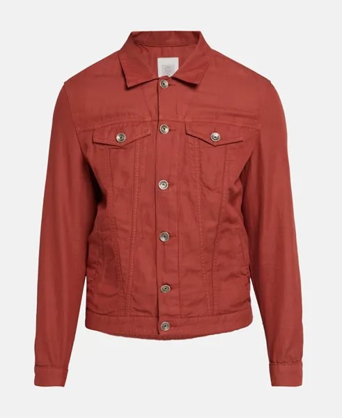 Джинсовая куртка Eleventy, вишнево-красный