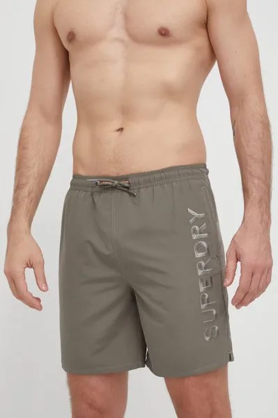 Плавки Superdry, зеленый