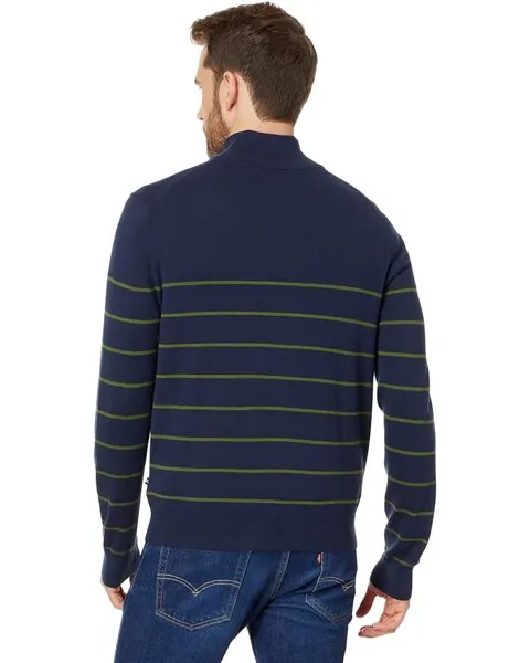 Свитер Nautica Navtech Striped 1/4 Zip Sweater, цвет Navy Seas