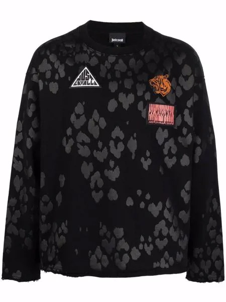 Just Cavalli толстовка с леопардовым принтом