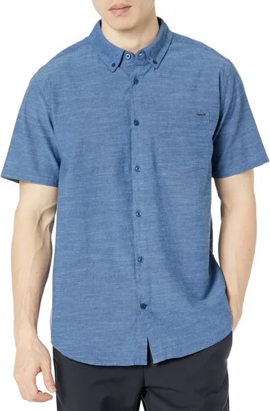 Рубашка One & Only Stretch Short Sleeve Woven Hurley, цвет Obsidian 2