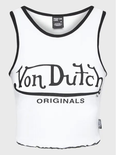 Топ приталенного кроя Von Dutch, белый