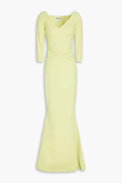 Платье макси Naktis из эластичного джерси с аквалангом Chiara Boni La Petite Robe, светло-зеленый