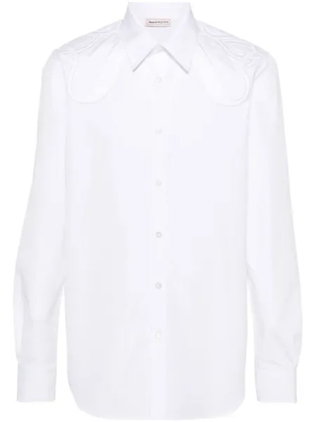 Alexander McQueen рубашка с длинными рукавами, белый