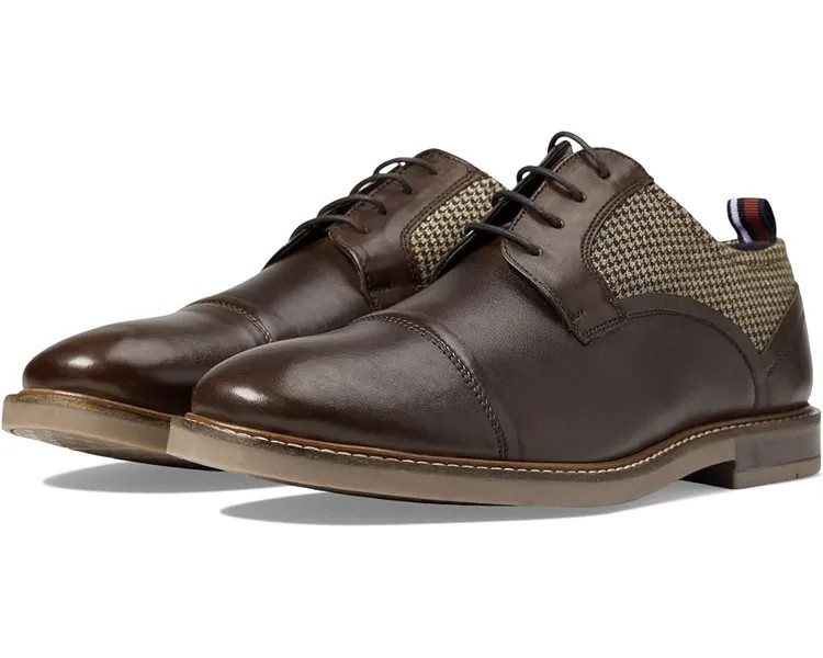 Оксфорды Ben Sherman Brent Cap Toe, цвет Brown Mix Leather/Textile