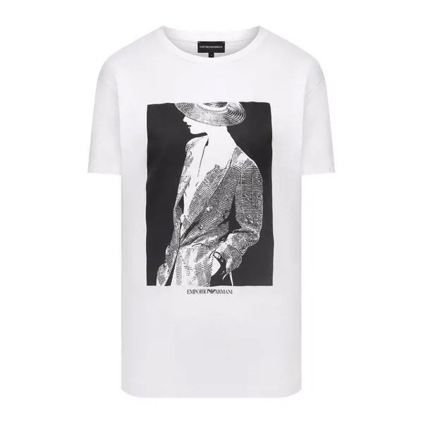 Хлопковая футболка Emporio Armani