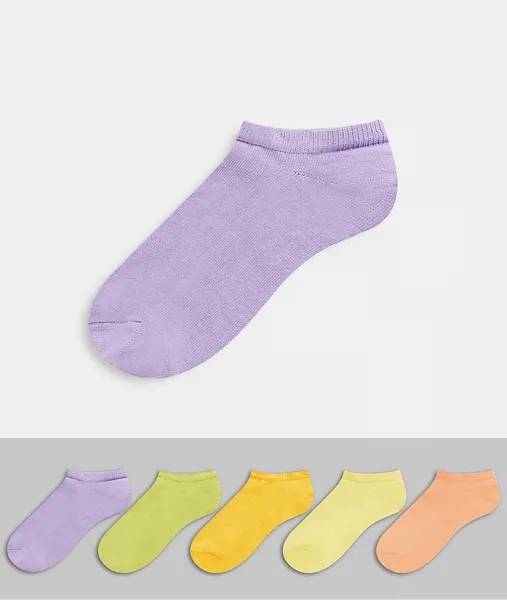 Низкие носки ASOS DESIGN-Многоцветный