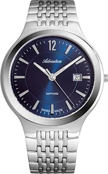 Швейцарские наручные  мужские часы Adriatica 8296.5155Q. Коллекция Premiere