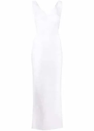 Herve L. Leroux вечернее платье с V-образным вырезом