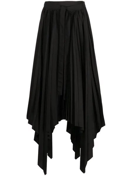 Rosetta Getty asymmetric pleated skirt