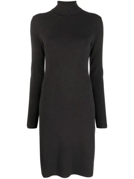 Filippa K трикотажное платье Monica с высоким воротником, серый