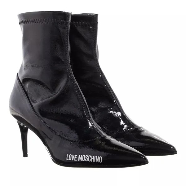 Ботинки sca.nod.spillo70 stretch pat.pu Love Moschino, черный