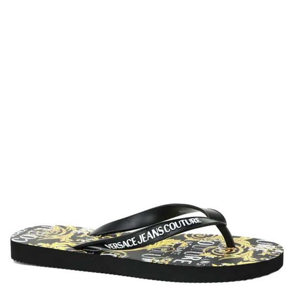 Шлепанцы женские Versace Jeans Couture 74VA3SQ7 черные 36 EU