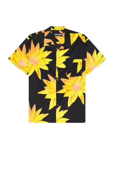 Рубашка DOUBLE RAINBOUU Short Sleeve Hawaiian, цвет Gold Lotus