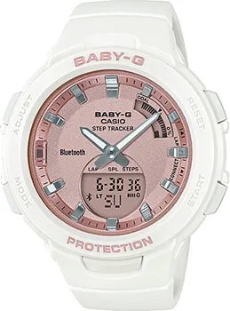 Японские наручные  женские часы Casio BSA-B100MF-7AER. Коллекция Baby-G