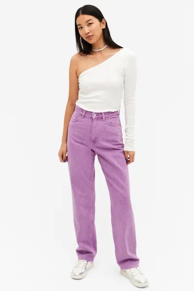 Джинсы женские Monki 1141320003 фиолетовые 25 (доставка из-за рубежа)