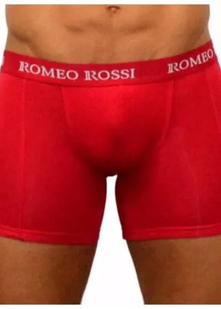 Romeo Rossi Трусы боксеры с классической посадкой с профилированным гульфиком, размер S, красный