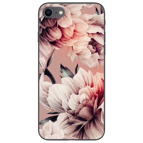 Силиконовый чехол с рисунком Ветка сакуры для Apple iPhone SE 2020/8/7, Anycase PR0001788
