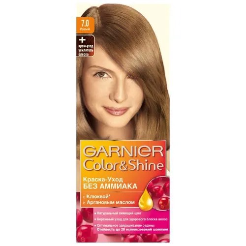 GARNIER Color & Shine краска-уход для волос, 7.0, Русый