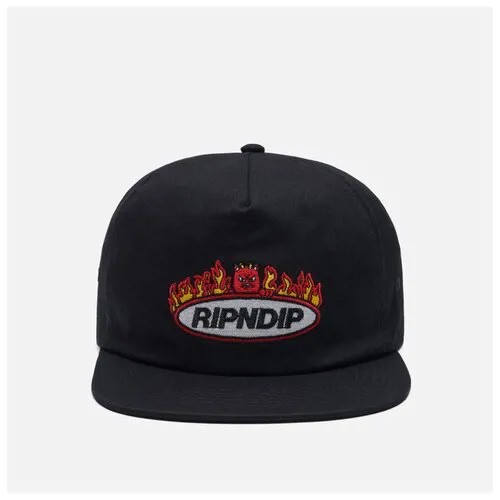 Кепка Ripndip Welcome To Heck Snapback чёрный, Размер ONE SIZE