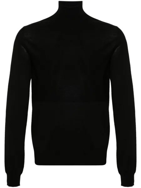 Jil Sander джемпер из вирджинской шерсти, черный