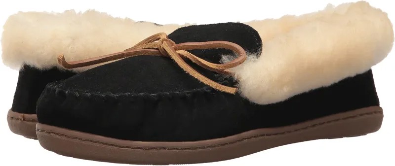 Тапочки Alpine Sheepskin Moc Minnetonka, черный