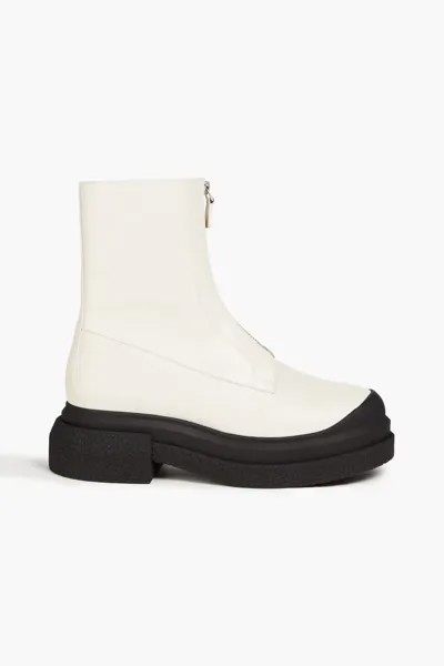 Кожаные ботильоны Charli Stuart Weitzman, экрю
