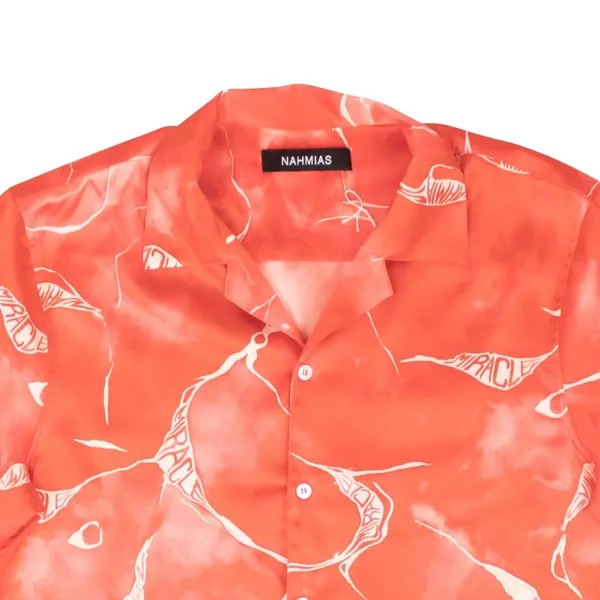 Красная рубашка на пуговицах с коротким рукавом Miracle Tie Dye Nahmias, красный