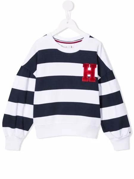 Tommy Hilfiger Junior полосатая толстовка с круглым вырезом