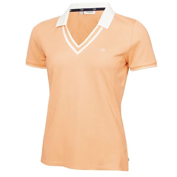 Поло Calvin Klein Golf Delaware, оранжевый