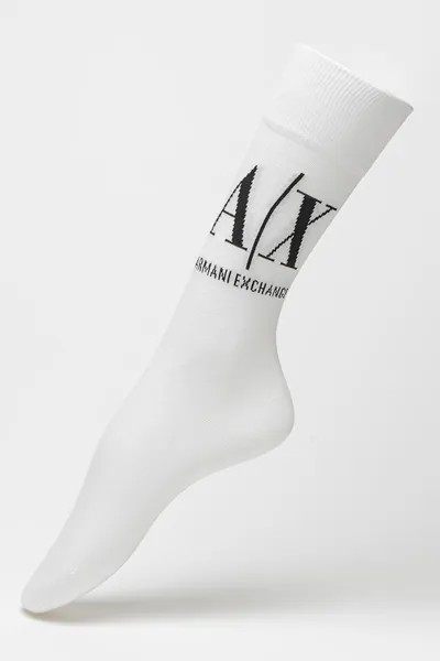 Длинные носки с логотипом - 1 пара Armani Exchange, черный