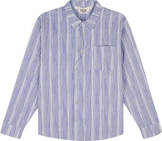 Рубашка Brain Dead Organic Placket 'Blue', синий