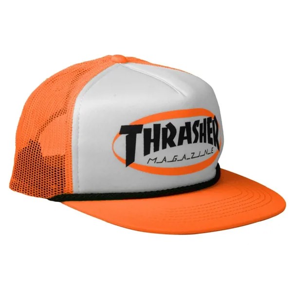 Кепка THRASHER Ellipse Mag Logo Trucker Rope Hat Orange 2023