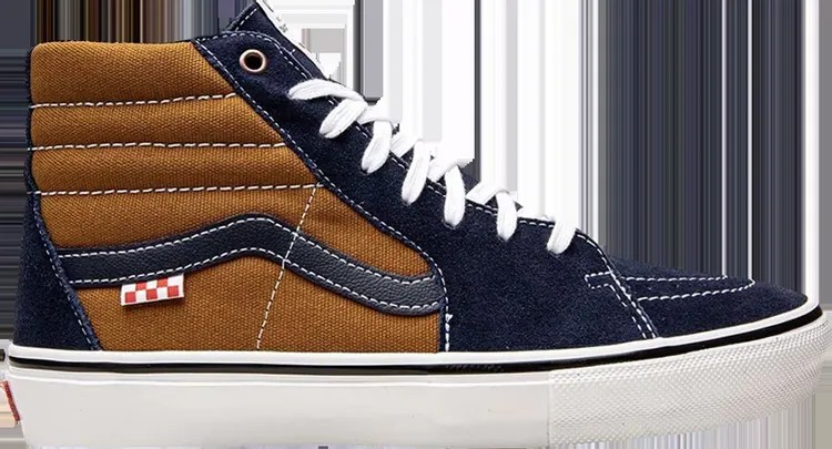 Кеды Vans Dane Reynolds x Skate Sk8-Hi Navy Golden Brown, синий