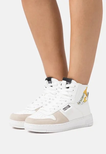 Высокие кеды Versace Jeans Couture, белый/золотой