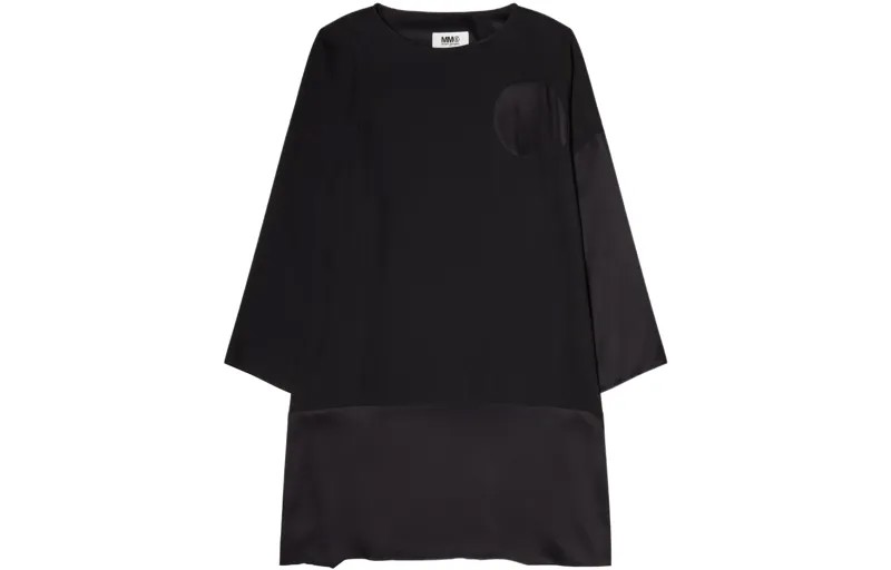 Платье с длинными рукавами женское черное Mm6 Maison Margiela