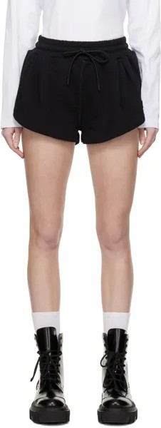 Черные шорты с вышивкой MSGM