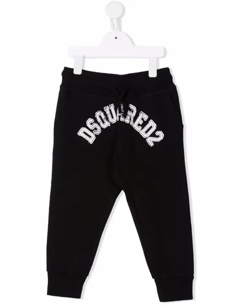 Dsquared2 Kids спортивные брюки с кулиской и логотипом