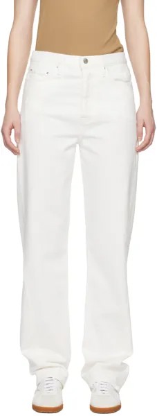 Белые джинсы с перекрученными швами Toteme