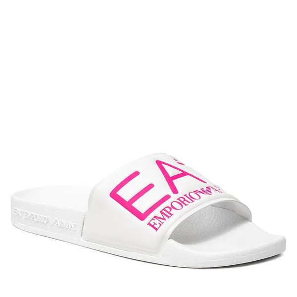 Шлепанцы EA7 Emporio Armani, белый