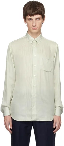 Белая полосатая рубашка Lardini