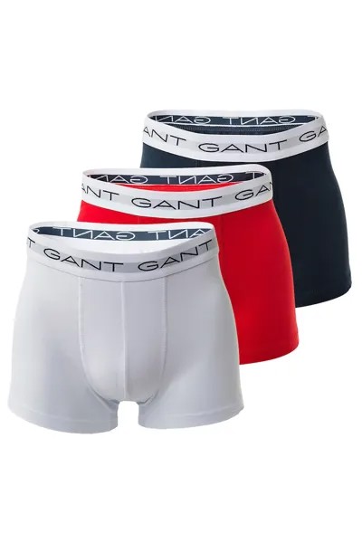 Боксеры с логотипом, 3 пары Gant, мультиколор