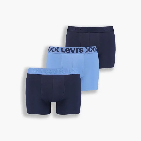 Боксеры мужские Levi's Giftbox Denim Geo Elastics Boxer Brief 3 разноцветные XL